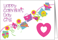 Happy Galentine’s Day Girl Girlfriend Friendship Love card