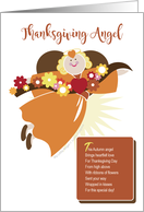 Thanksgiving Angel Poem card