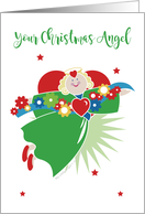 Holy Jolly Christmas Angel Sweetness & Love card