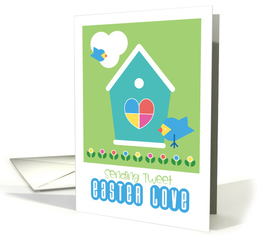 Sending Sweet Easter Love Birds Theme card (1911120)