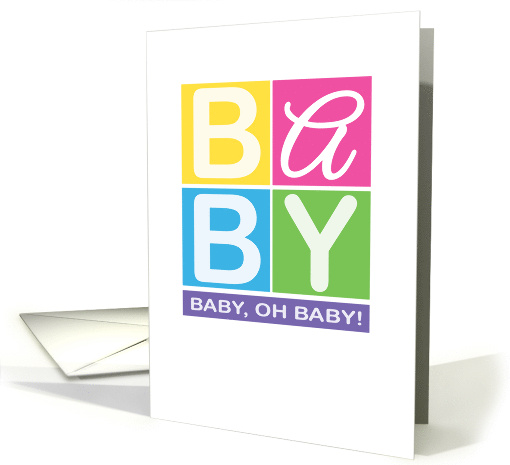 BABY oh BABY New Baby Shower card (1926090)