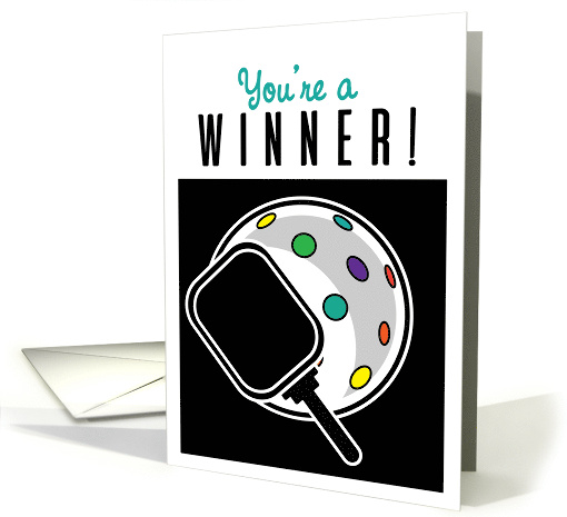 Pickleball Sports Team Game Winner Celebration card (1926094)