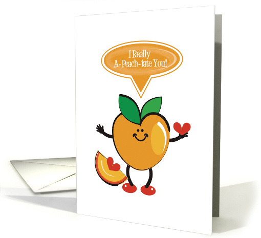 I Really Apeachiate You Punny Funny Thankful Humor card (1929248)
