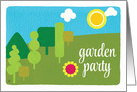 Invitation to a Garden Party card