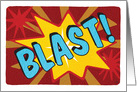 Comic Blast Happy Birthday card