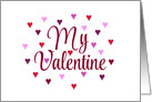 My Valentine With Tiny Hearts card