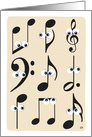 Music Notes Good Luck In Your New Gig card