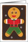 Christmas Gingerbread Man card