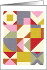 Happy Birthday to Quilter Modern Day Quilt Design card