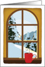 Happy New Year Mindful Moments Window and Hot Beverage card
