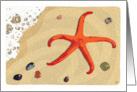 Starfish on Beach Blank Any Occasion card
