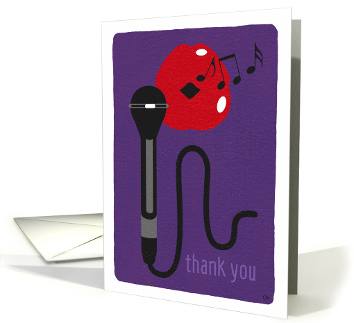 Thank You Teacher for the Voice Lessons card (1576030)