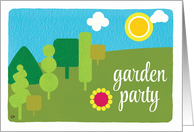 Invitation to a Garden Party card