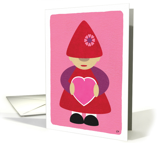 Valentine Gnome Happy Valentine's Day card (1596796)
