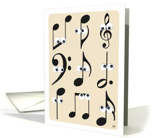 Music Notes Happy Birthday card (1596802)