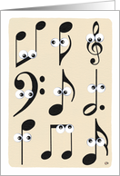 Music Notes Good Luck In Your New Gig card