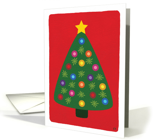 Christmas Tree with Lights card (1631142)