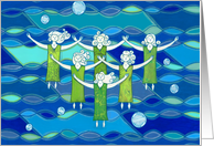 Water Dance Women Happy World Water Day card