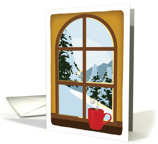 Landscape Winter Sunrise Blank Any Occasion card (1724370)