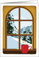 Happy New Year Mindful Moments Window and Hot Beverage card