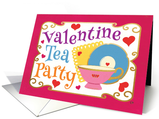Valentine Tea Party Invitation card (1758190)