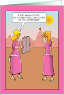 Mose’s Wive Not Impressed With Valentine Card for Valentine’s Day card