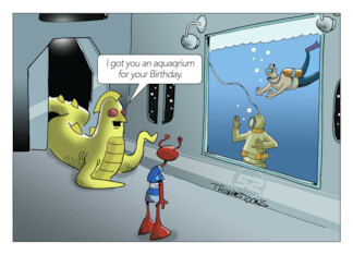 Alien Gets Aquarium...