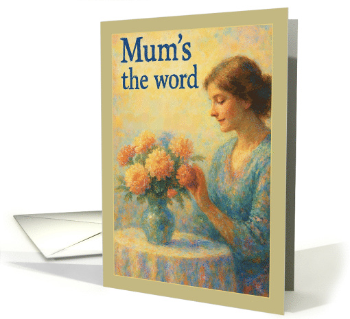 Mother Looking at Chrysanthemum card (1914828)