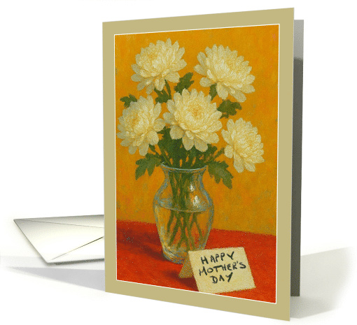 Vase of Chrysanthemums for Mother's Day card (1914830)