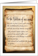 Mother’s day Constitution card