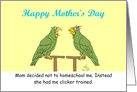 On Mother’s Day Oscar is Greatful That His Mother Clicker Trained Him card