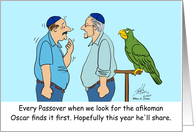 Every Passover Oscar beats everybody to the afikoman card