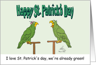 Oscar Tells Hortense He loves St. Patrick’s Day Because They’re Green card