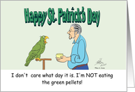 Oscar Doesn’t Care If It’s St. Patrick’s Day He won’t Eat Green Pellet card