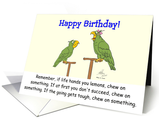 Happy Birthday to Mom Hortense is Giving Nugget Life Advice card