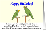 Happy Birthday to Mom Hortense is Giving Nugget Life Advice card
