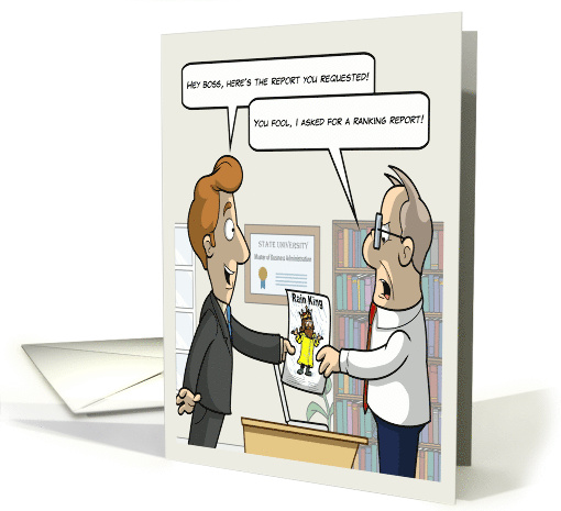 Job Promotion Punny Humor Congratulations card (1581942)