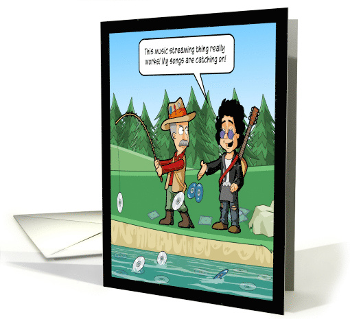Musician Streaming Music Birthday Humor card (1630780)