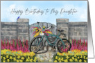 Happy Birthday Daughter From Mother With Bicycle Basket of Flowers card