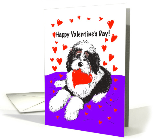 Valentines Card For Sweetheart With a Fluffy Puppy... (1598994)