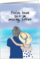 Fathers Day Card to Husband At the Beach card