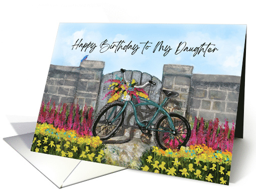 Happy Birthday Daughter From Mother With Bicycle Basket... (1761770)