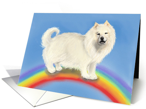 Loss of Siberian Husky or Chow Sympathy With Rainbow Bridge card