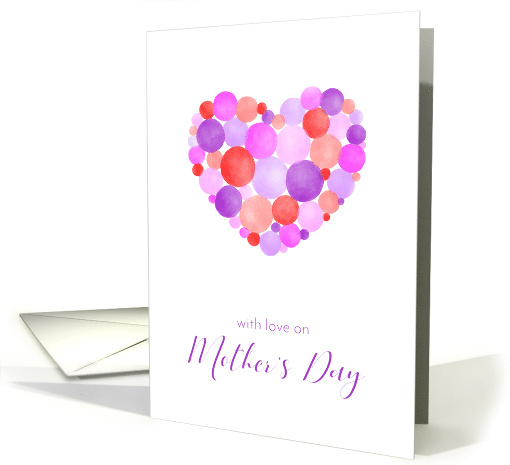 With Love on Mother's Day Minimalist Pink and Purple... (1843290)