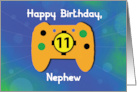 Nephew 11 Year Old Birthday Gamer Controller card