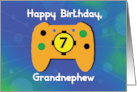 Grandnephew 7 Year Old Birthday Gamer Controller card