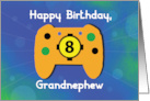 Grandnephew 8 Year Old Birthday Gamer Controller card