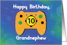 Grandnephew 10 Year Old Birthday Gamer Controller card