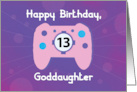 Goddaughter 13 Year Old Birthday Gamer Controller card