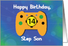 Step Son 14 Year Old Birthday Gamer Controller card